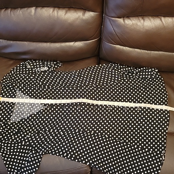 Polka-dot Dress Black and White L - Picture 11 of 12